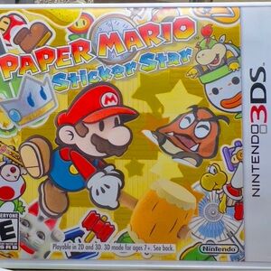 Nintendo 3DS Paper Mario: Sticker Star - Red and Yellow Adventure